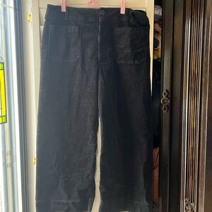 Anthropologie Maeve The Colette Black Corduroy Pants Size 34